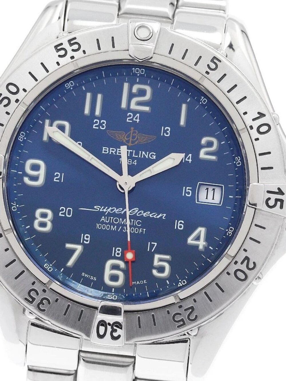 BREITLING Super Ocean A17340 Date blue Dial Automatic Men's Watch_968042